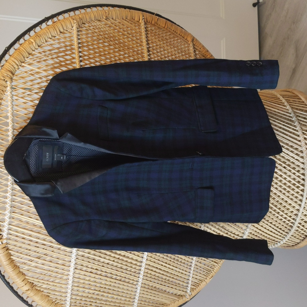 J Crew Black Watch Blazer